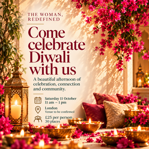 The Woman, Redefined Diwali gathering – 11 October, 11am–1pm, London