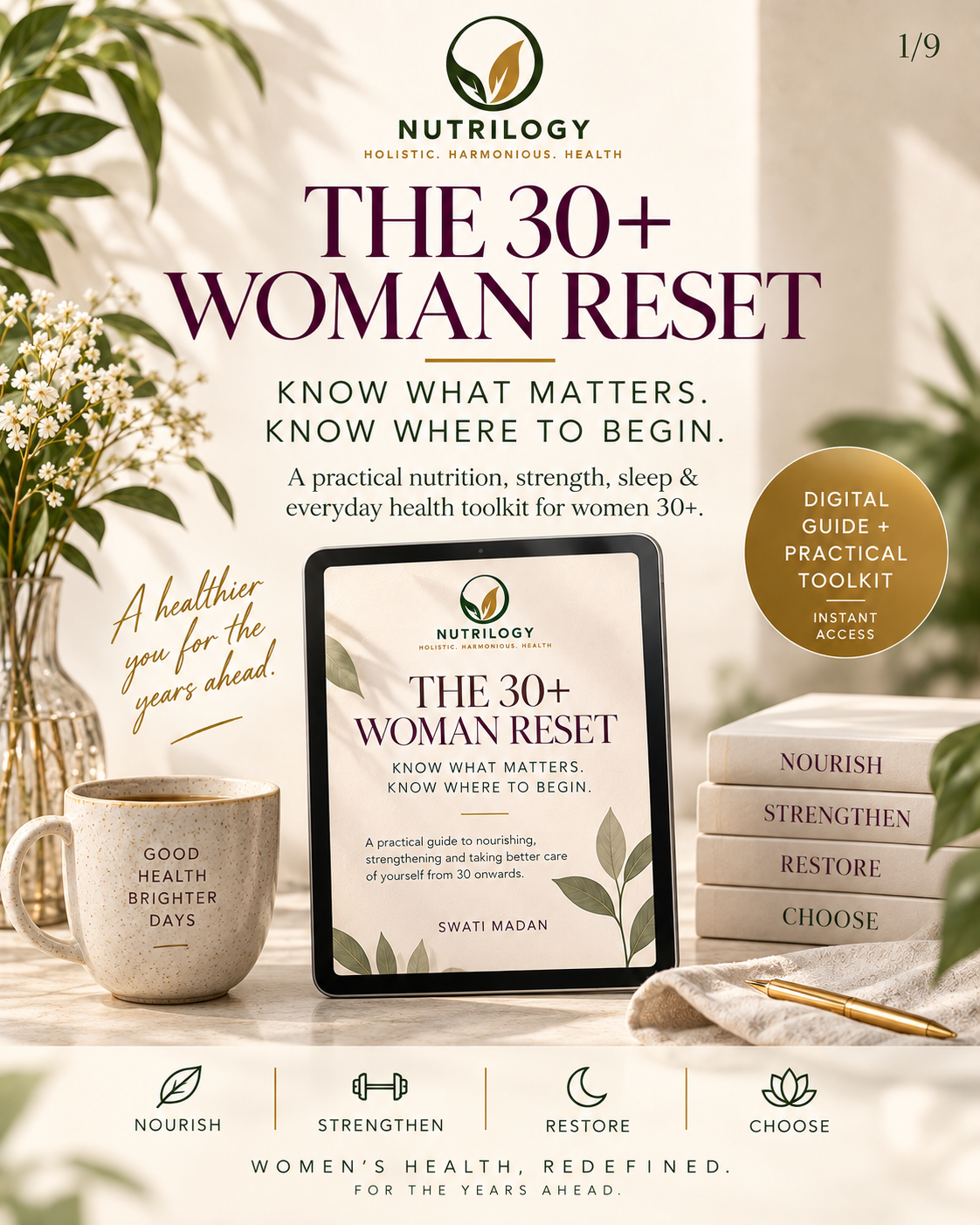 The 30 Plus Woman Reset digital guide and toolkit
