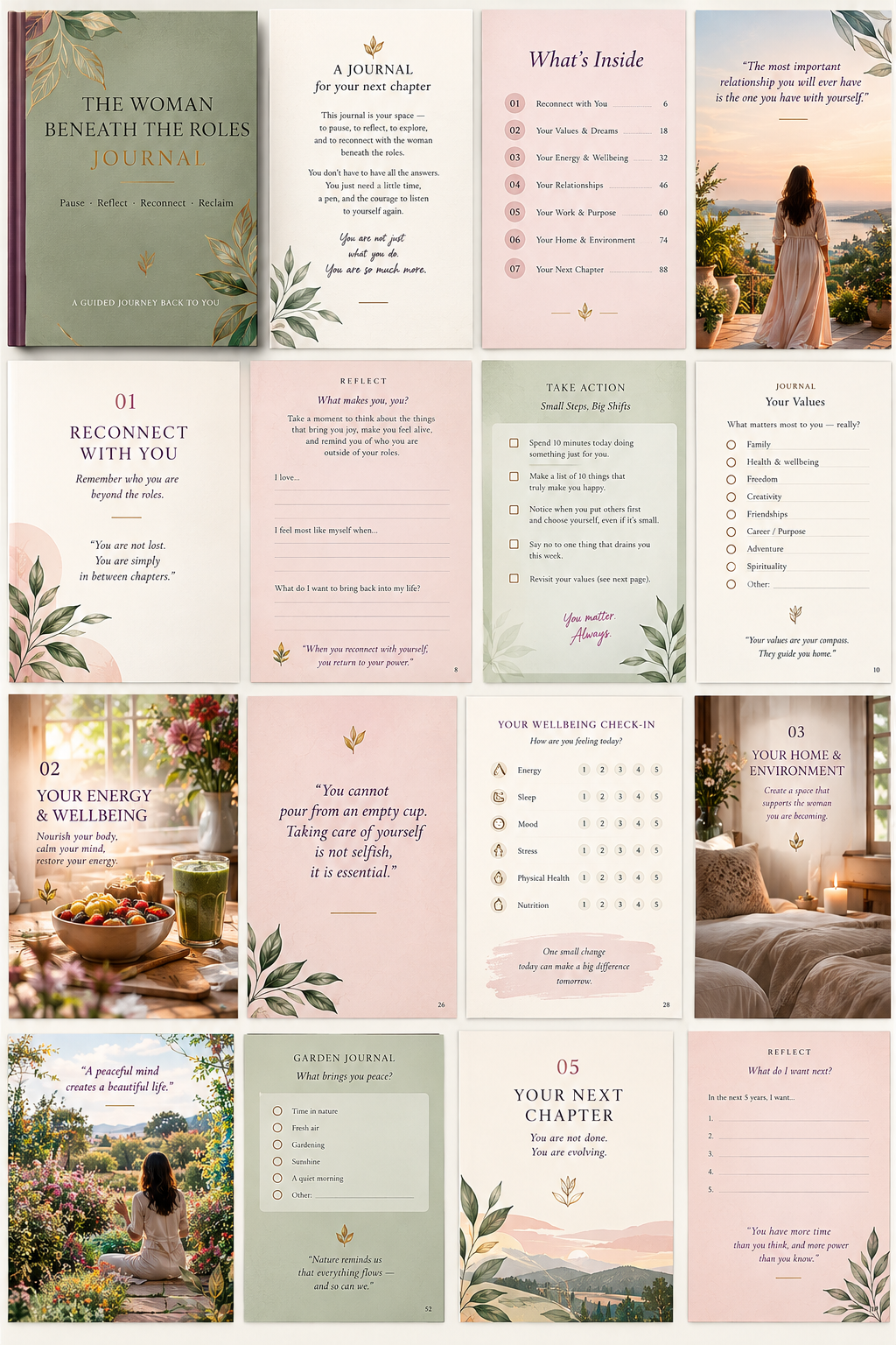 The Woman Beneath the Roles guided journal