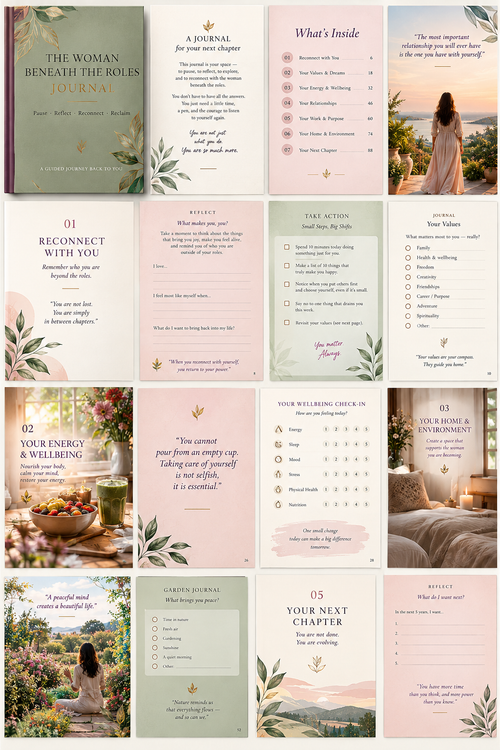 The Woman Beneath the Roles guided journal